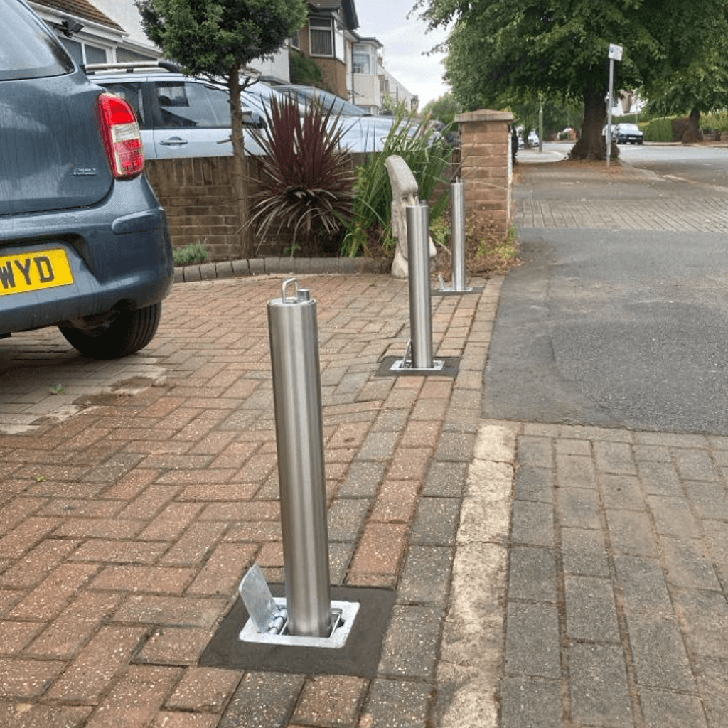 Professional bollard installation