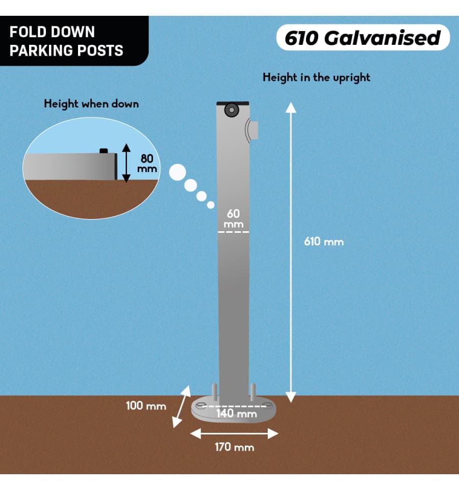 Vanguard Park Fold-Down Anti-Parking Post 3