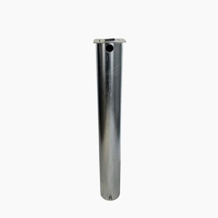 SS1 Square Telescopic Security Bollard - Zinc Plate with Stainless Steel Disc Lock 5